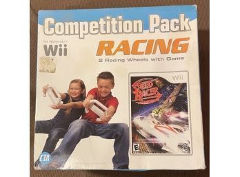 Wii Racing Competition Pack Video Game Set - New Old Stock / Open Box