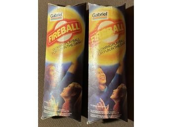 Vintage 1979 Toys - 2 Fireball By Gabriel Ball Of Light - New Old Stock With Shelf Wear