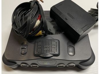 Nintendo 64 NUS-001 Control Deck With Power Supply & AV Cord