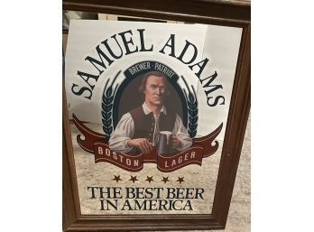 Vintage Samuel Adams Bar Mirror