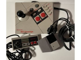 Nintendo NES Advantage Controller, Game Controller And Satellite