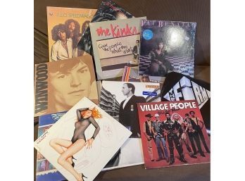 Stack Of 12 Rock /Pop Vintage Vinyl Records