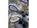 Zevo Golf Irons With Driver And 4 Hybrid With BAG BOY Swivel Golf Bag And Chipper & Putter