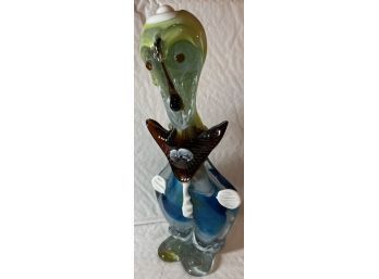 Art Glass Murano Clown Blown Glass - 12'