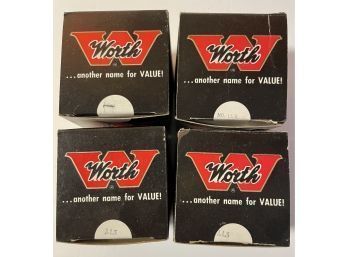4 Vintage Worth LLS New Boxed Baseballs - New 1970's Old Stock