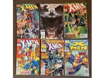 Lot Of 6 Various X-MEN Comic Books