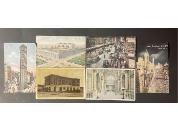 Antique / Vintage New York Railroad, NYC Postcards (6) - Some Posted