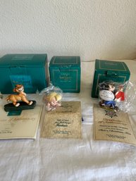 Disney Classics Figurines - Lot Of 3 Ornaments