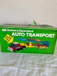 Vintage Sears Battery Operated Auto Transport In Box
