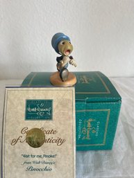 Walt Disney Classics Collection WDCC Pinocchio Jiminy Cricket 'Wait For Me, Pinoke!'