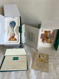 Lot Of 2 - Walt Disney Classics Collection WDCC Winnie The Pooh Ornaments