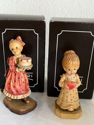 Lot Of 2 Club ANRI Wooden Carved Figurines