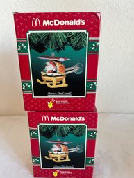Lot Of 2 - Enesco McDonalds Ornament 'Above The Ground'