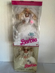 Vintage Dream Bride Barbie 1991 & Wedding Fantasy Barbie 1989