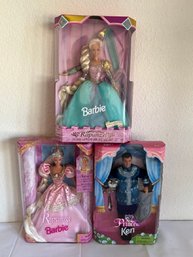 Lot Of 3 Vintage Barbie Dolls