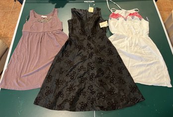 Size Medium Dresses With Tags: Loft, Old Navy And Liz Claiborne