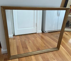 Painted Gold Wood Mirror