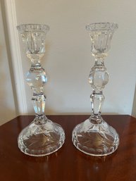 2-Crystal Candle Holders