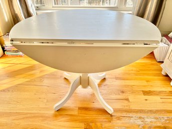 White Drop Leaf Table