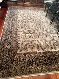 Sarouk Hand Knotted Rug Hand Made In India.