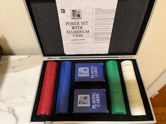Poker Set With Aluminum Case.