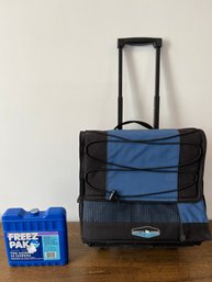 Artic Zone Rolling Cooler And Freeze Pack