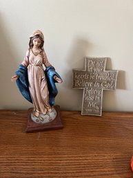 Sacred Heart Gifts Mary And Child And Abbey Press Cross