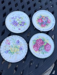 4- Crown Staffordshire Happy Mothers Day Collectors Plates