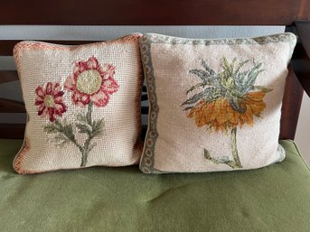 Flower Embroidery Pillows
