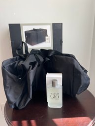 New With Box Gio Armani Cologne And Travel Bag