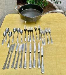 Commercial Aluminum Cookware Company Pan And Mixed Flatware: Gromargan, Gorham, And More
