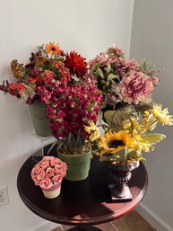 5 Arrangements Of Faux Flowers