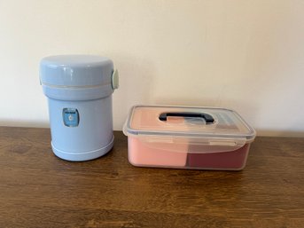 Zojirushi Stainless Steel Container And Plastic Bento Box