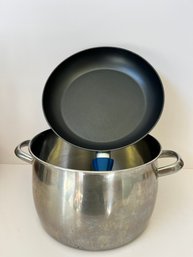Large Pot And Bialetti Non Stick Fry Pan