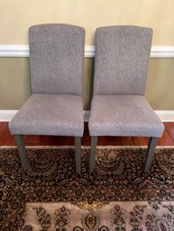 2 Grey Parson Kitchen Chairs