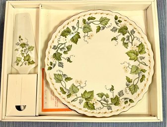 Andrea By Sedak 10849 Fleurs Capelle Sevres Cake Plate And Knife Set