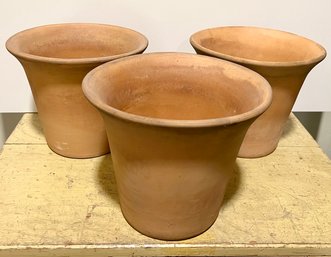 3- Terracotta Planters