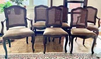 6- Dining Chairs With Cane Backs