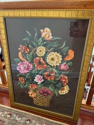 Bouquet Of Flowers Embroidery Art