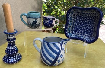 Blue And White Pottery: Polish, Louisville And More