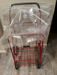 Large Collapsable Cart With One Jumbo Original Space Saver Bag (Storage)