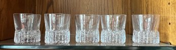5-3in Shot Crystal Glasses With Ice Bottom
