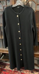 Long Sweater Coat With Pockets Size L