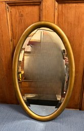 Oval Gold Painted Mirror