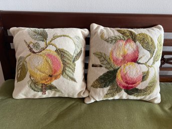 Fruit Embroidery Pillows