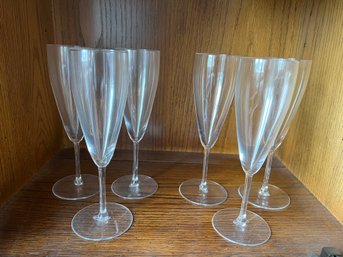 6 Champagne Glassware