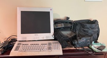 Vintage Electronics: BenQ Computer, GE CARFONE XR 3000, And Sony Video Camera