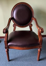 Faux Leather Captains Chair