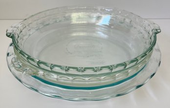 3 Pyrex Pie Plated