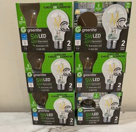 6 Packages Lightbulbs 40W Classic Look Greenlight
